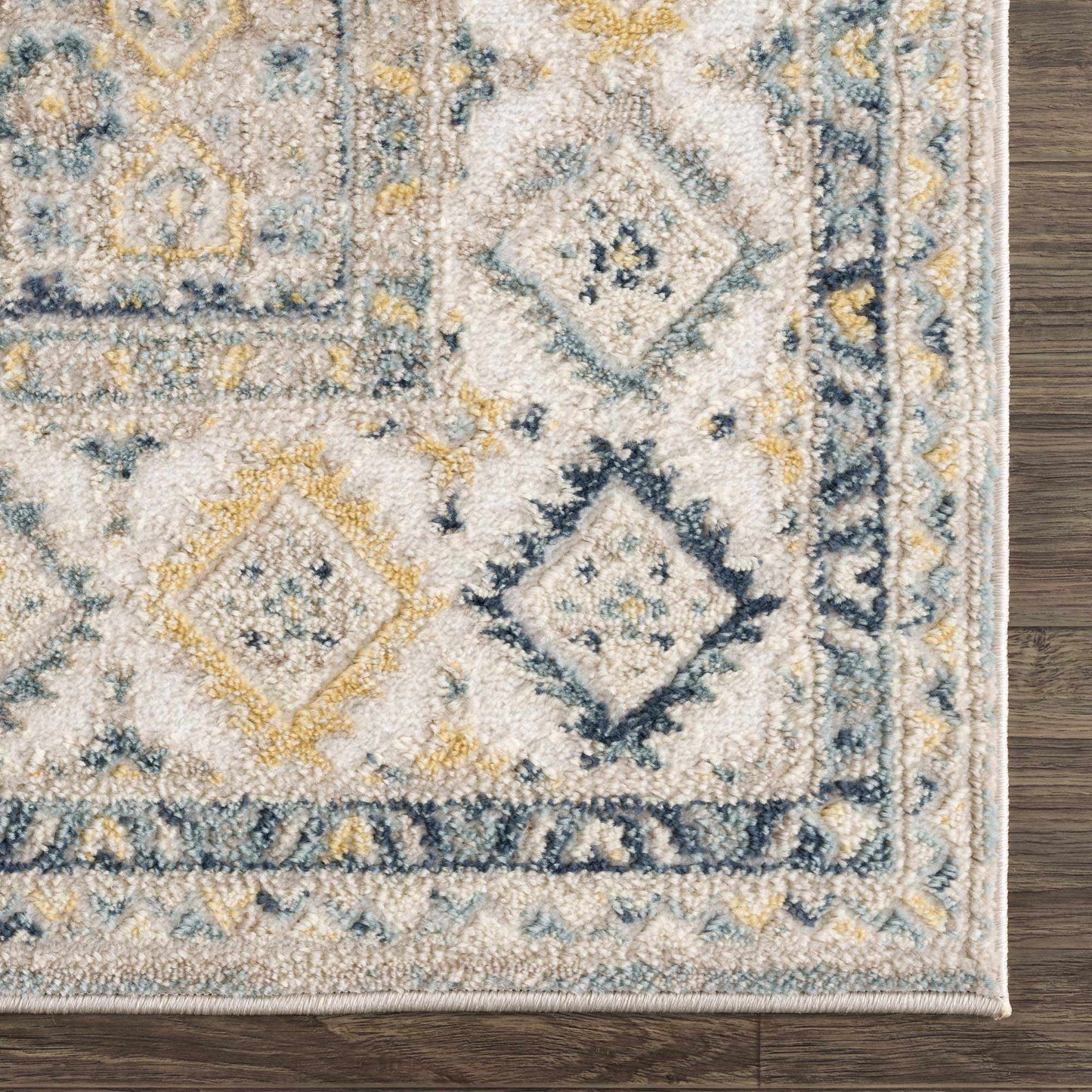 Brend Blue Medallion Area Rug