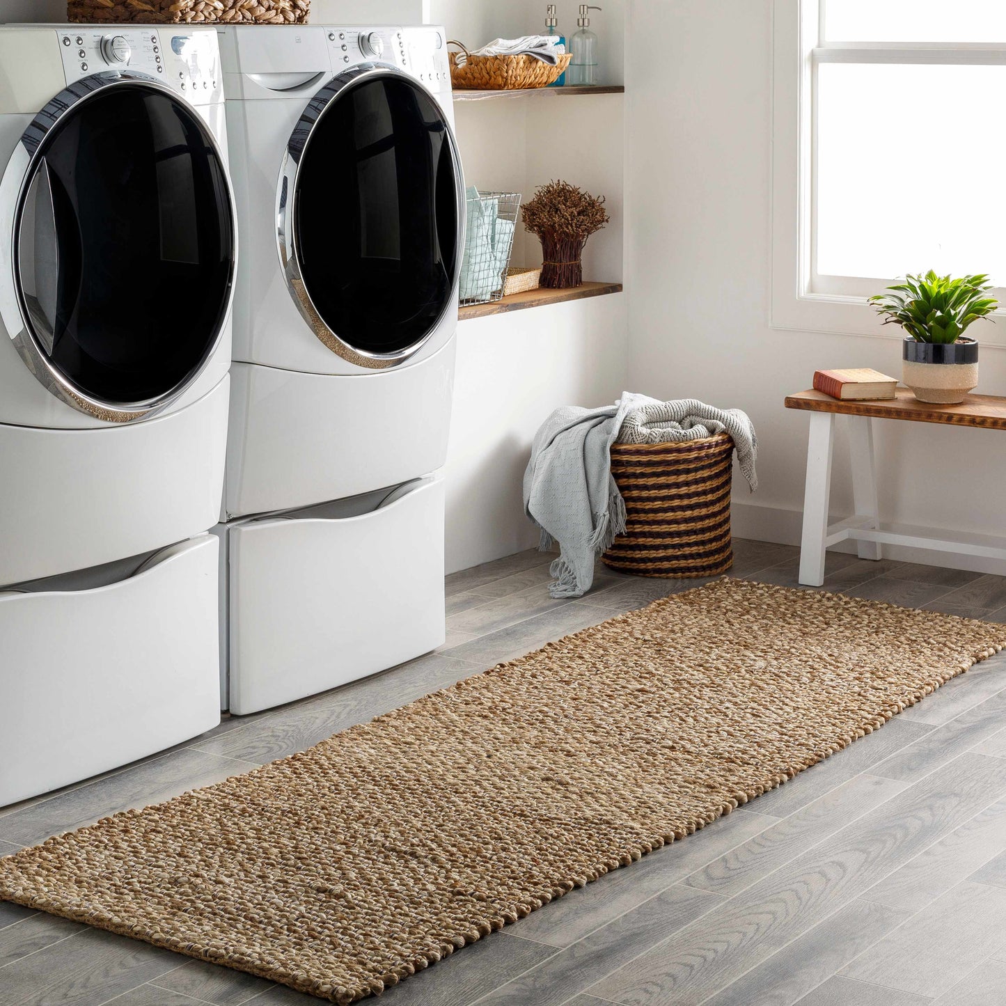 Caspar Hand Woven Natural Jute Rug