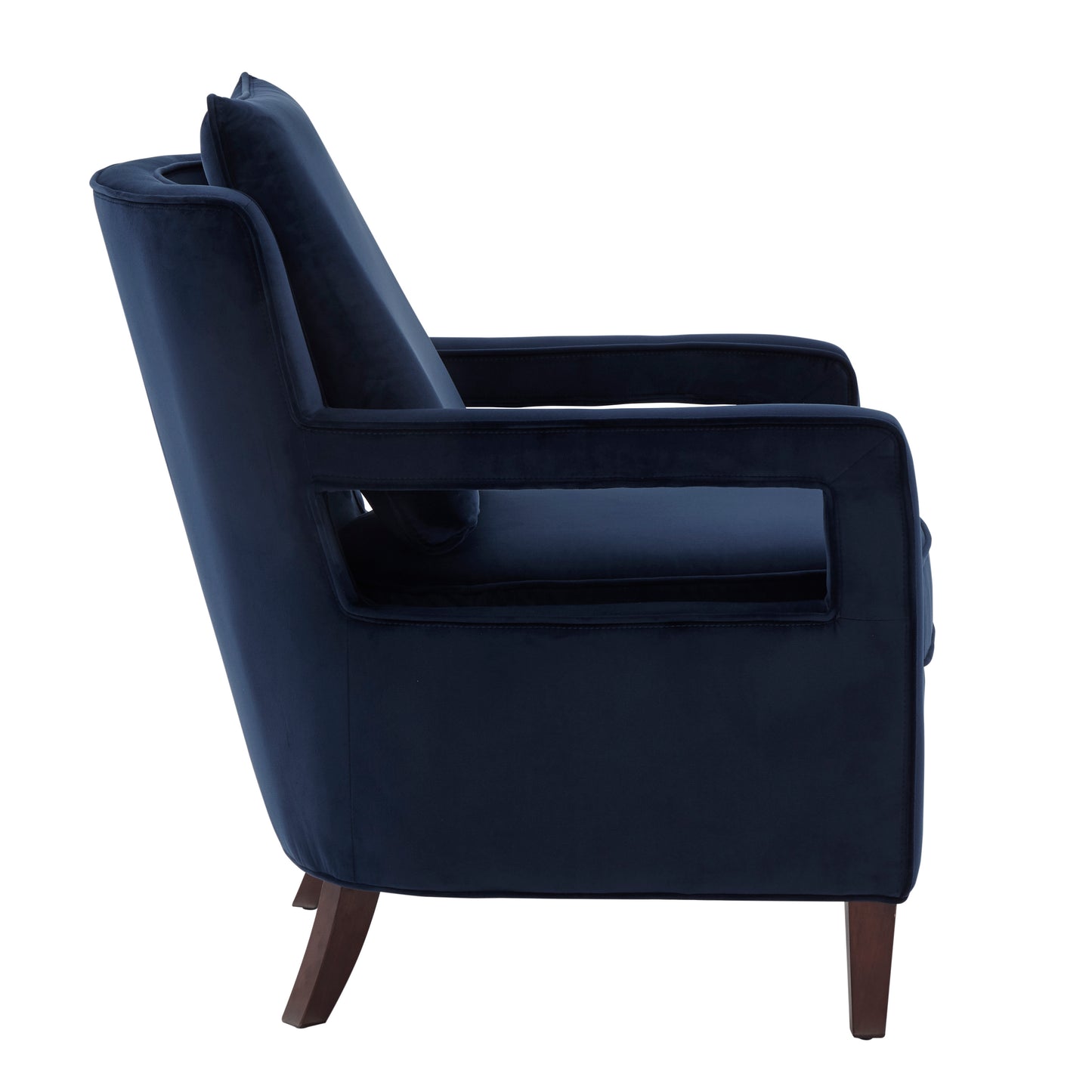 Alina Navy Blue Velvet Accent Arm Chair