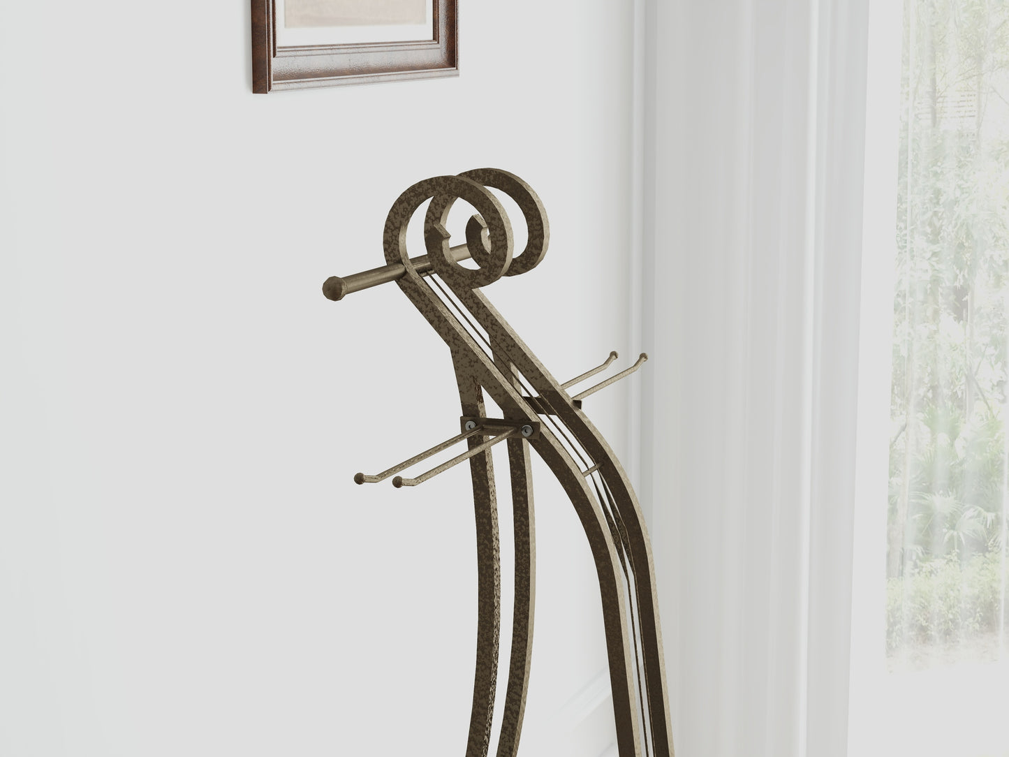 Cello Shape Wine Bakers Rack