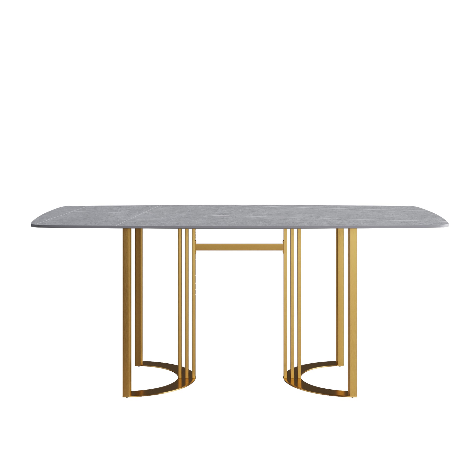 Moto II 70.8" Modern Gray Sintered Stone Dining Table