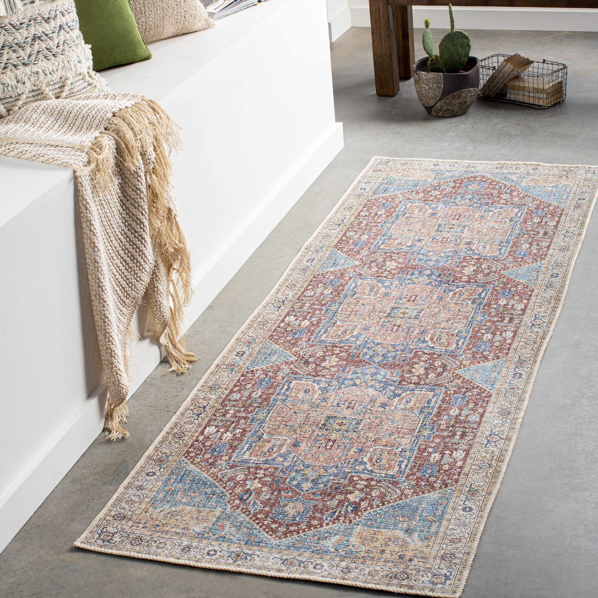 Como Washable Runner & Area Rug - Clearance