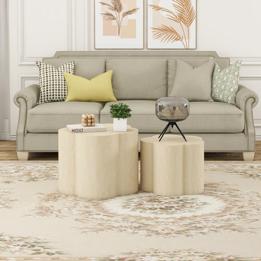 Ulyssa Cloud Coffee Table Set, Natural