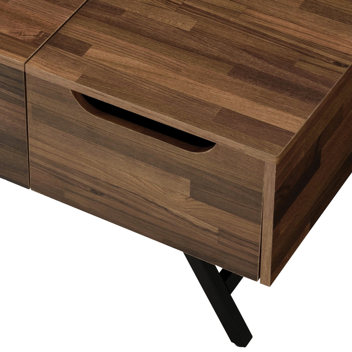 Wally Walnut 1-Drawer Coffee Table with Lift Top