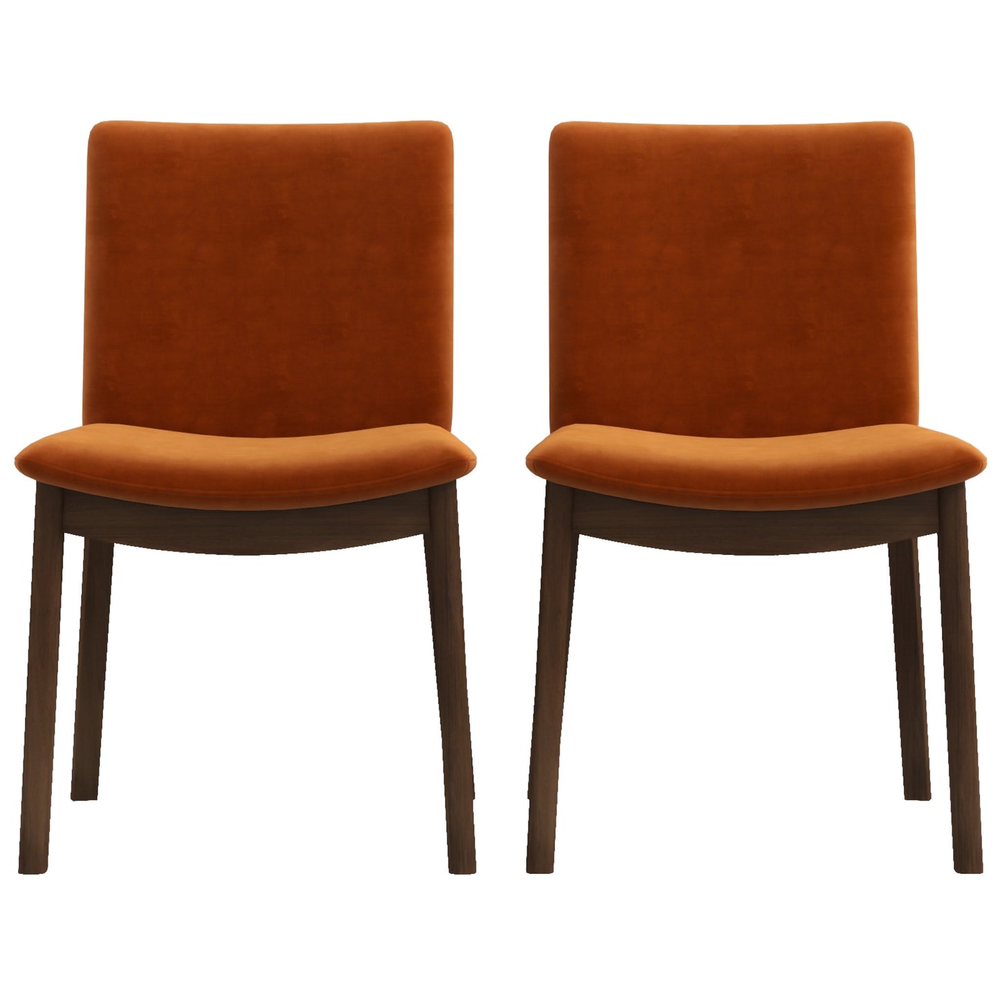 Laura Mid-Century Modern Solid Wood Dining Chair Set of 2