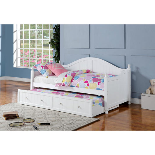 Molly White Twin Daybed with Trundle