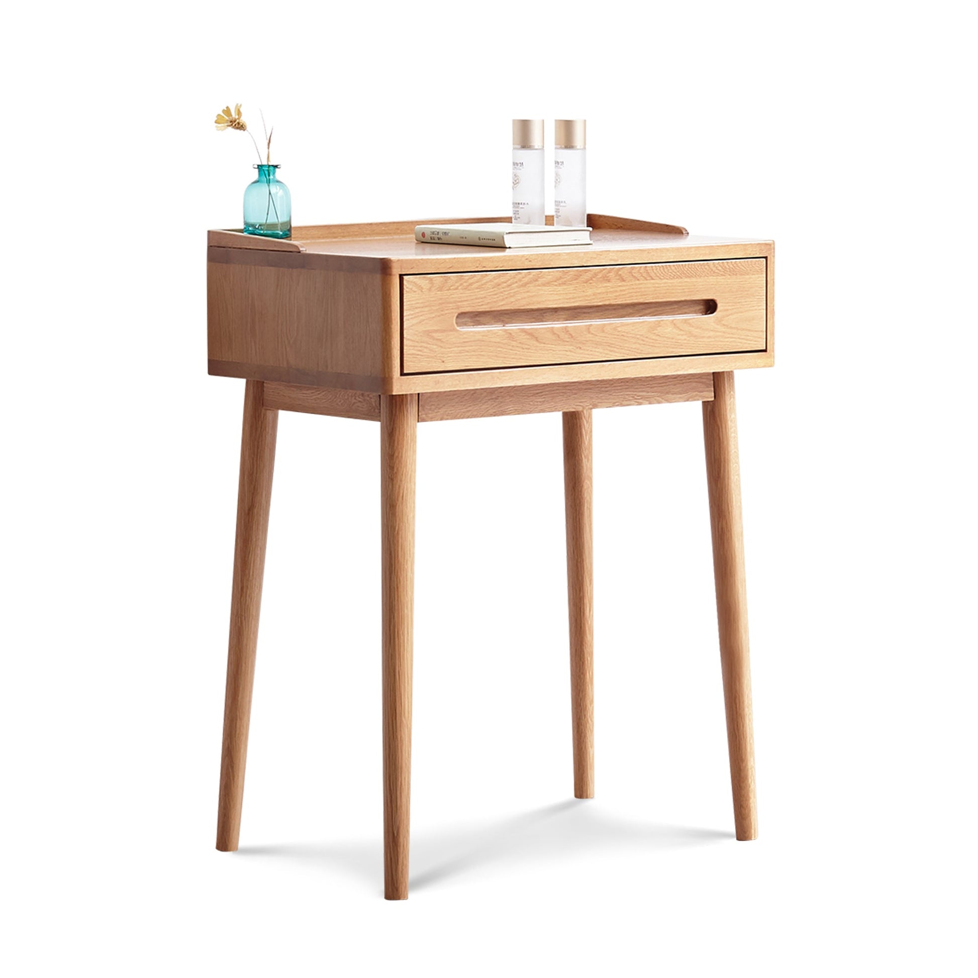 Shelly Mid-Century Modern Solid Oak Vanity Set