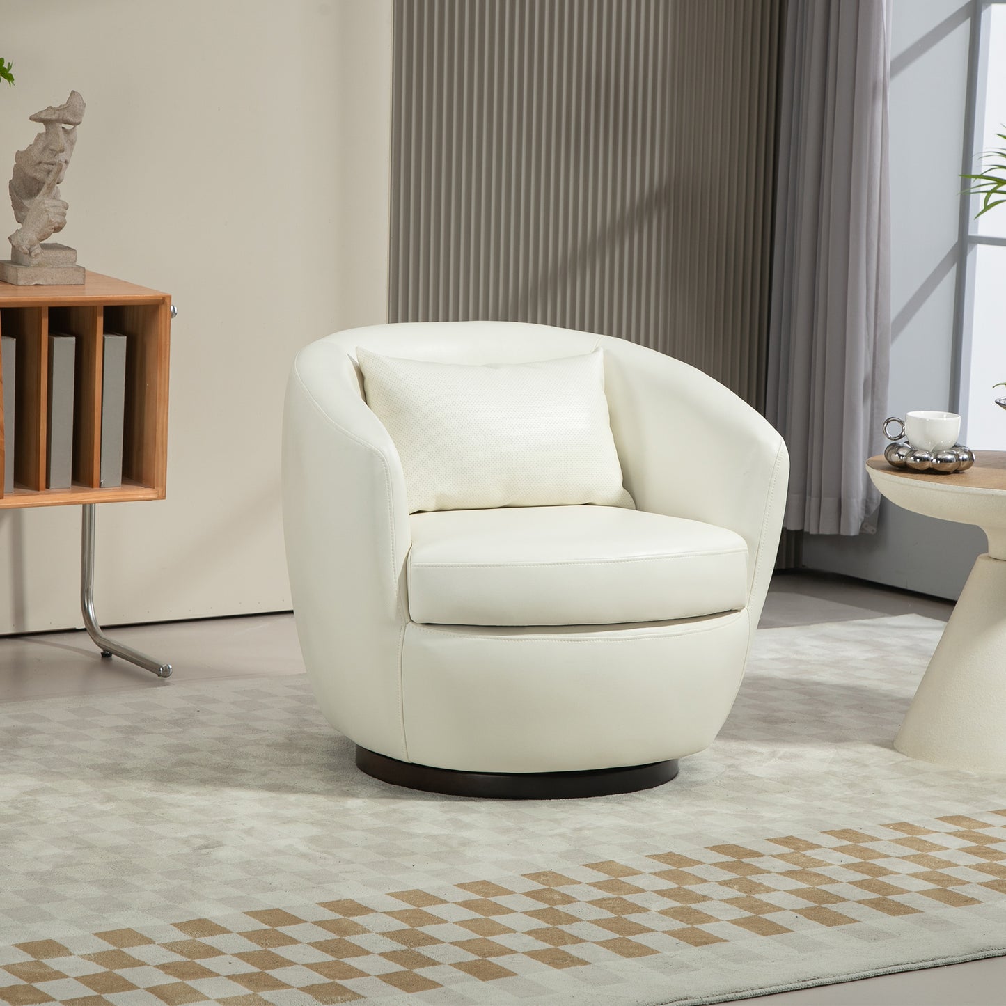 Briar Modern PU Leather Swivel Chair