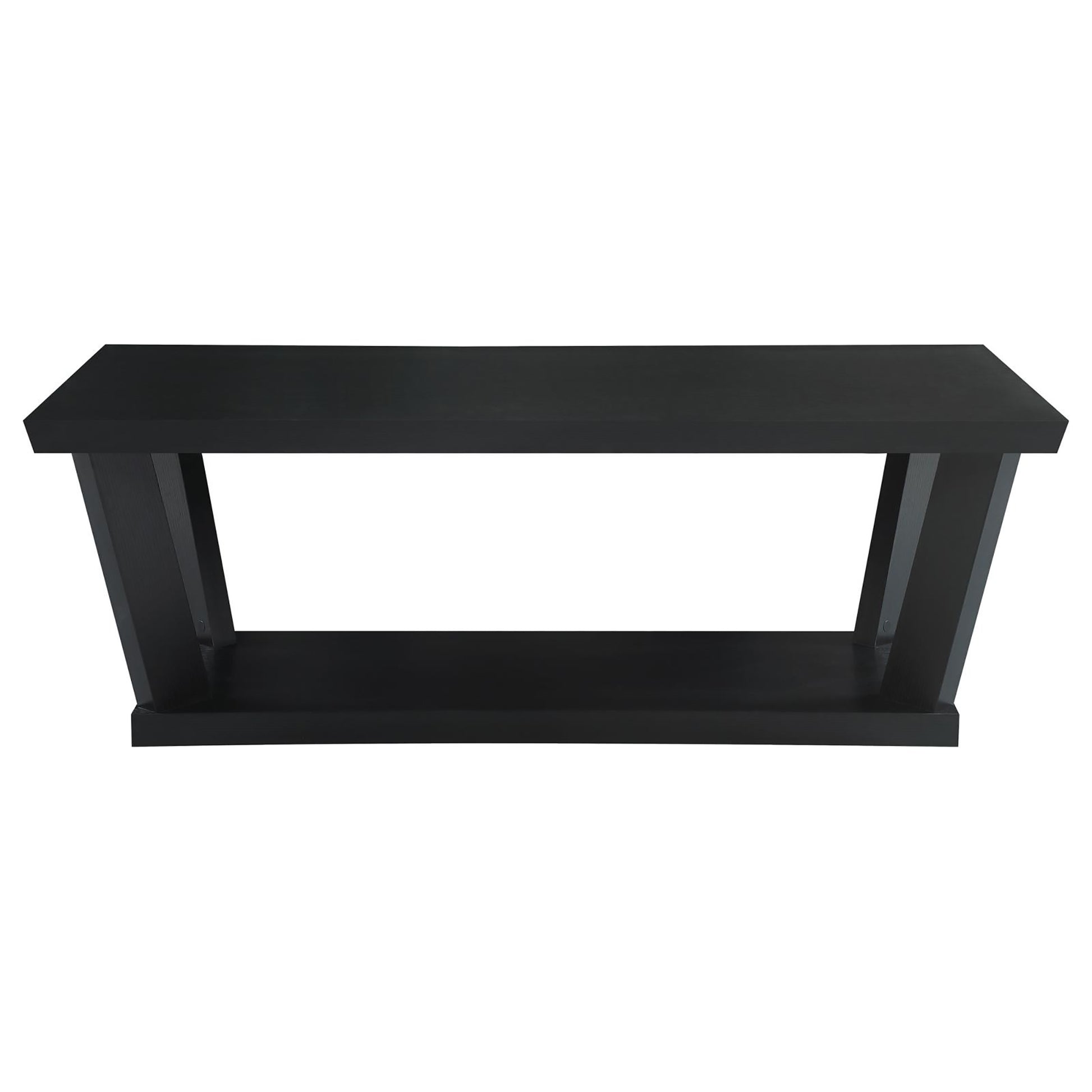 Black 3-piece Occasional Set with Bottom Shelf