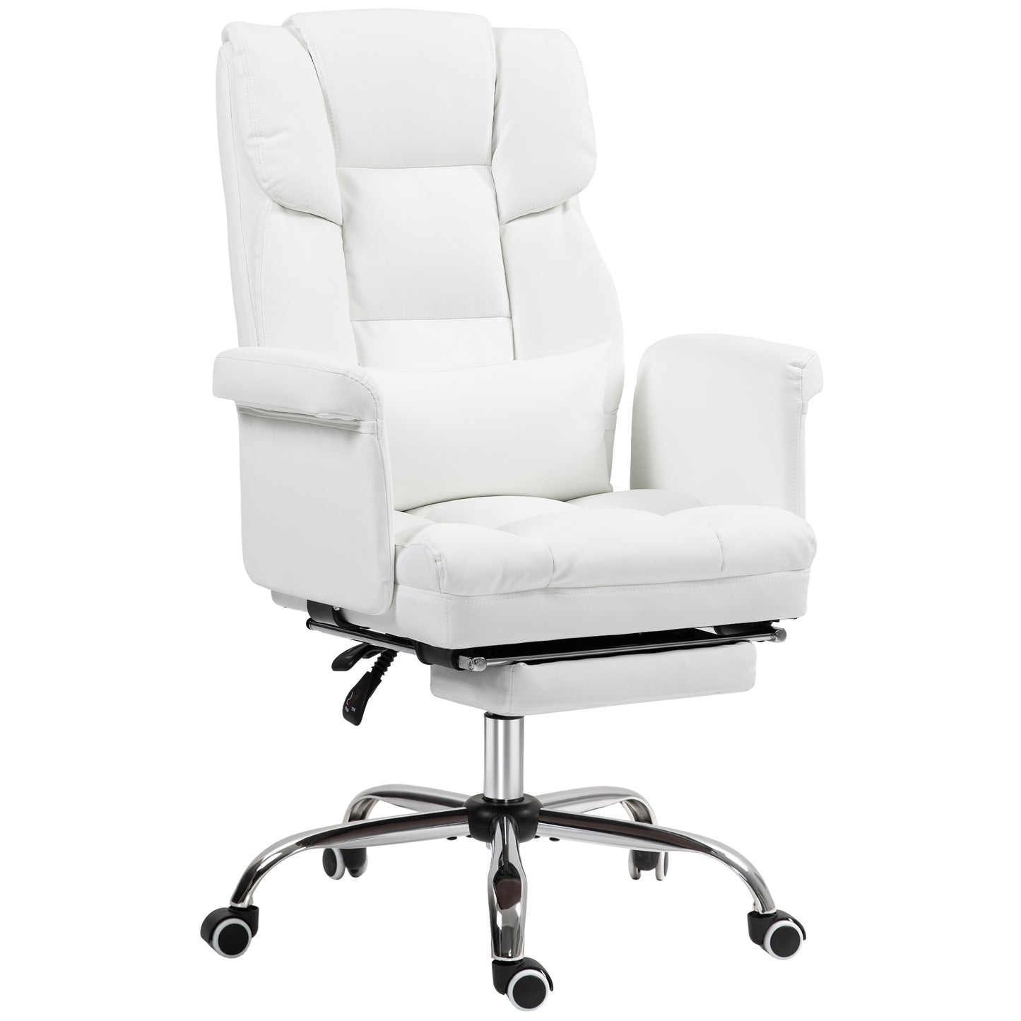 Amara PU Leather Executive Office Chair, White