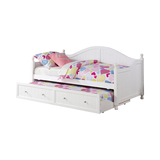 Molly White Twin Daybed with Trundle