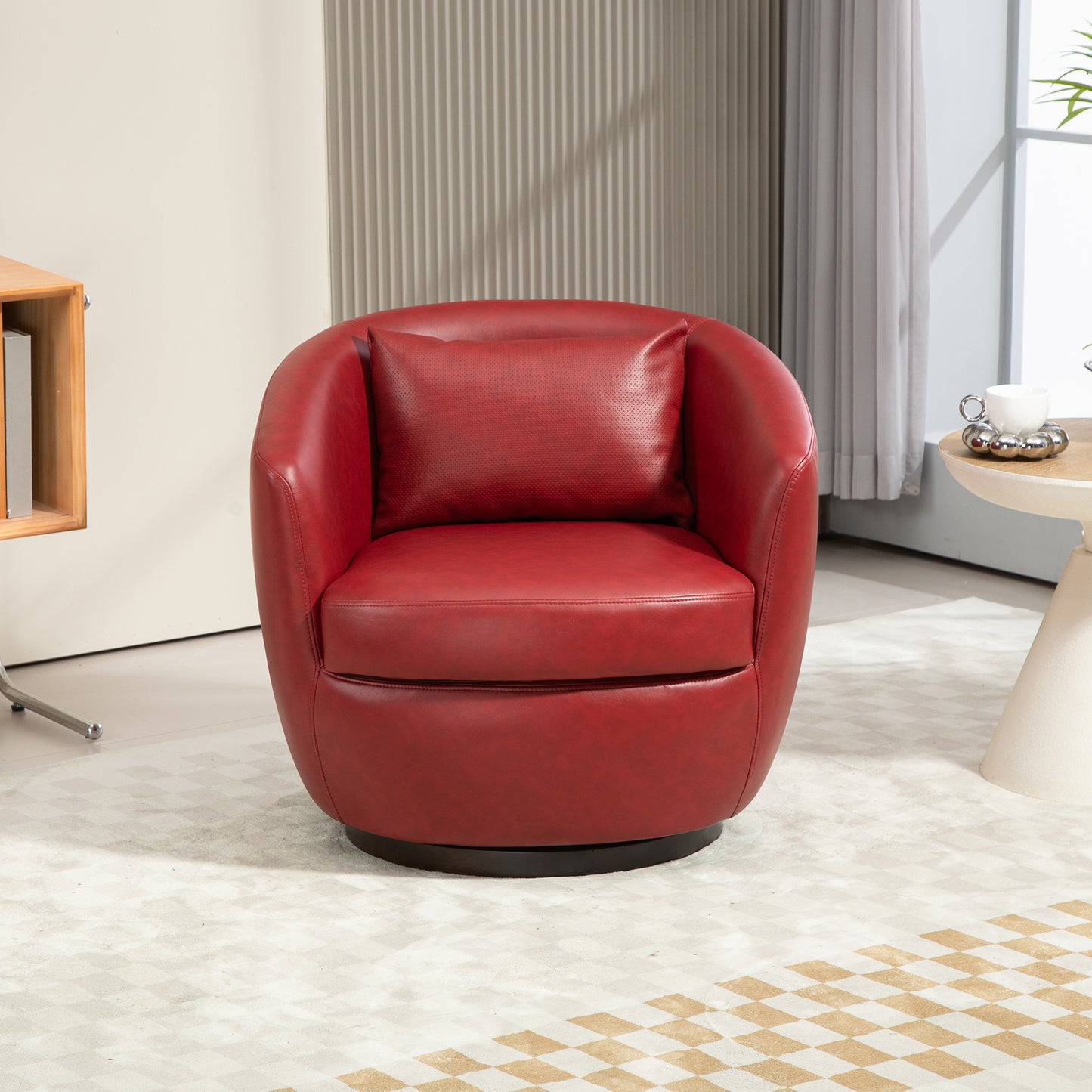 Briar Modern PU Leather Swivel Chair