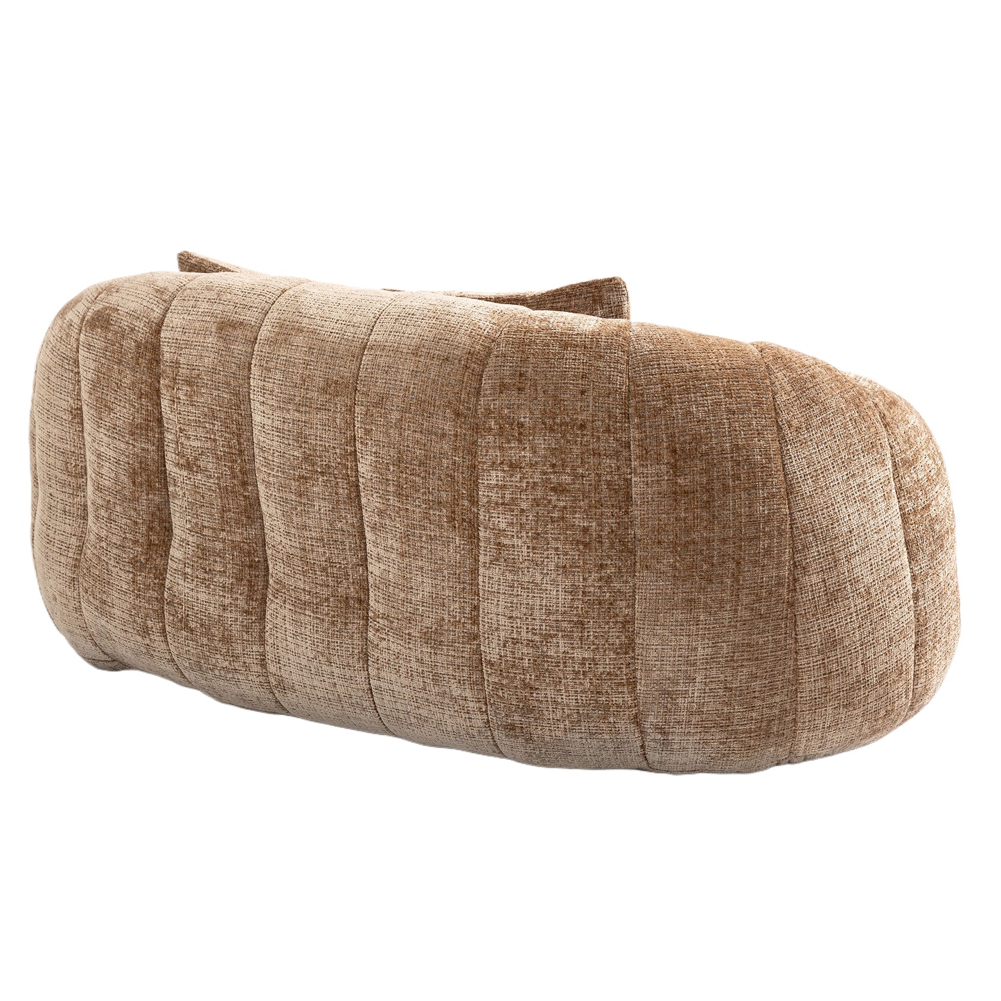 Coolmore Versatile Elegance Coffee Chenille High-Back 2 Seater Bean Bag Sofa for Indoor & Outdoor Relaxation