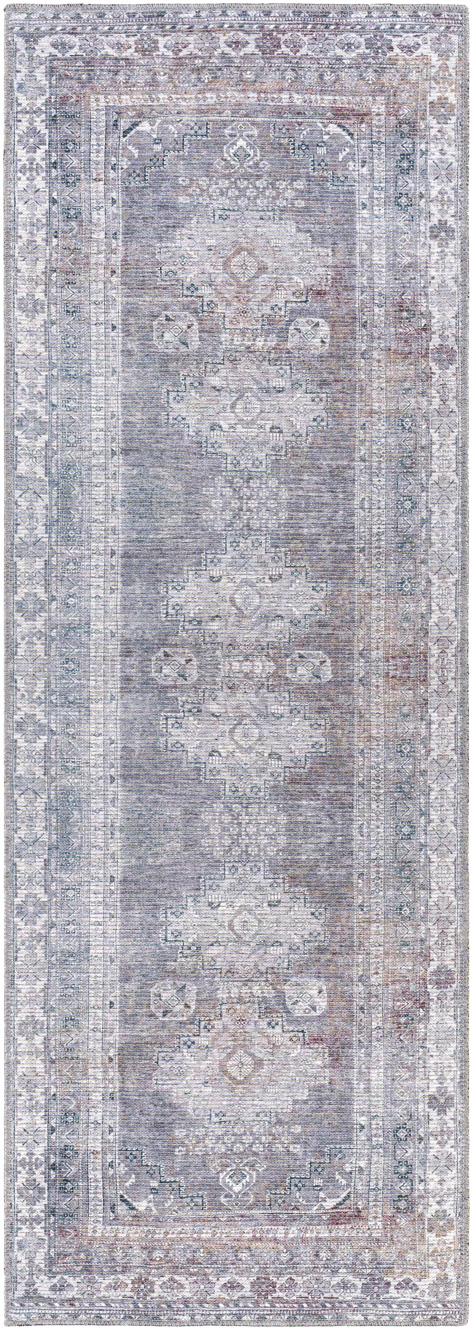 Baltinglass Gray Washable Area Rug - Clearance