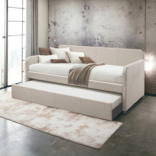 Fog Twin Upholstered Daybed with Trundle