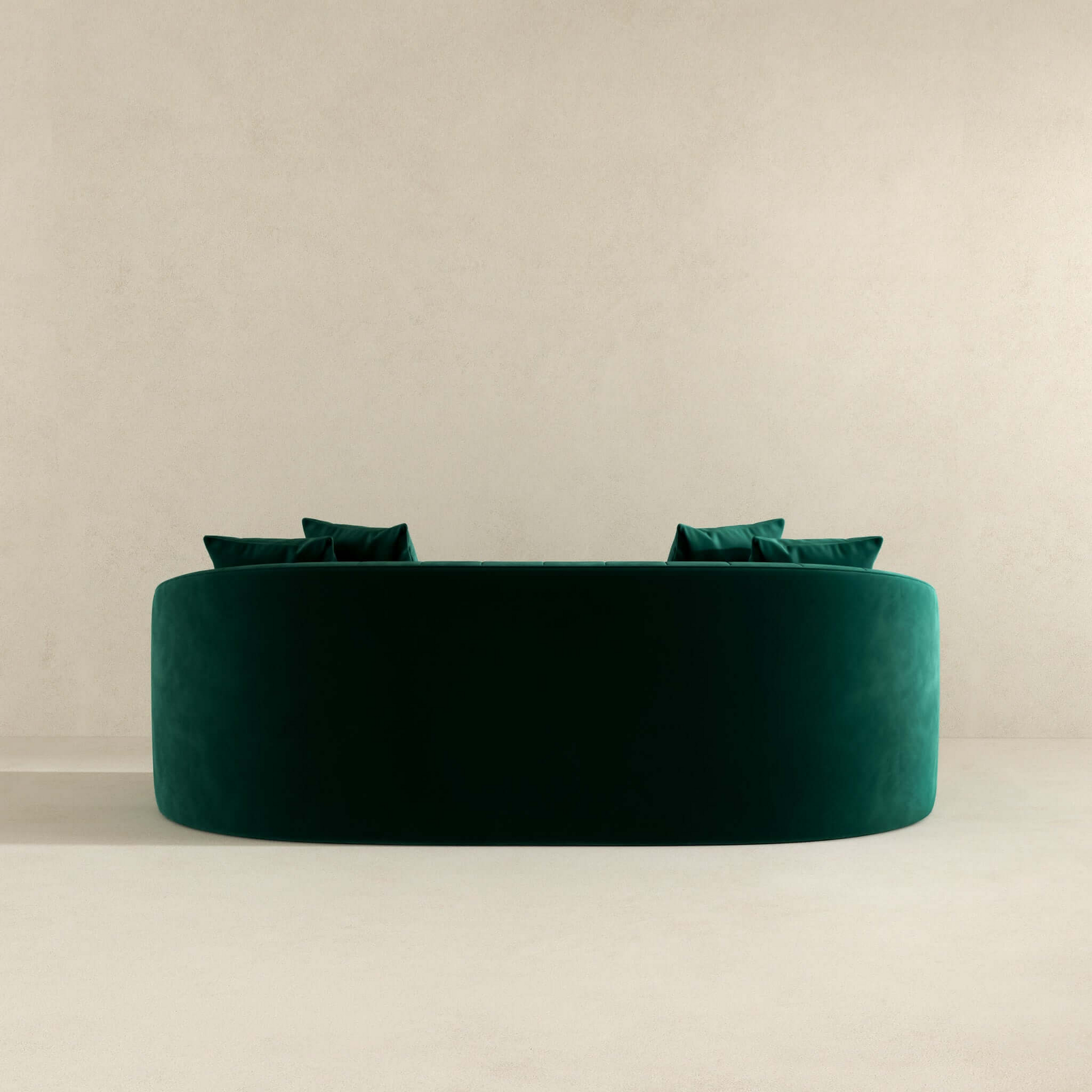 Kante Modern Green Velvet Upholstered Sofa