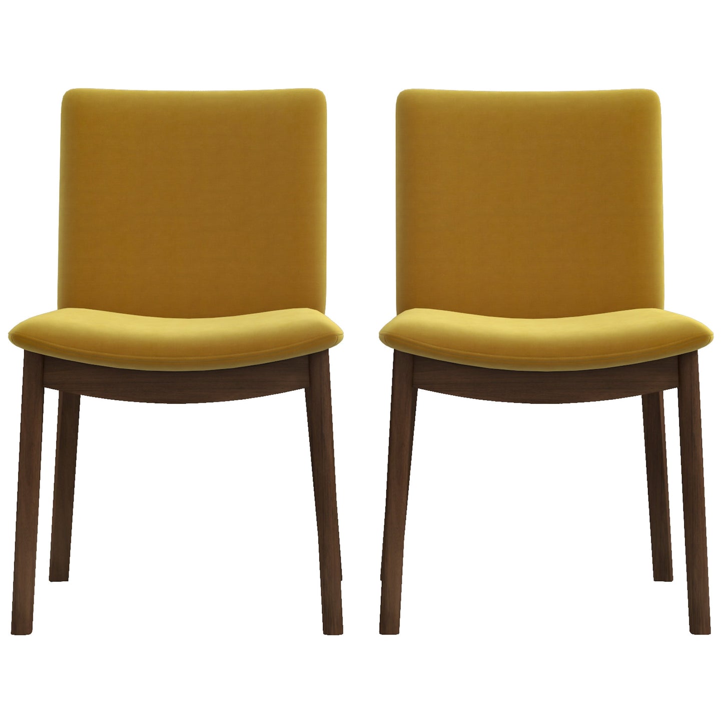 Laura Mid-Century Modern Solid Wood Dining Chair Set of 2