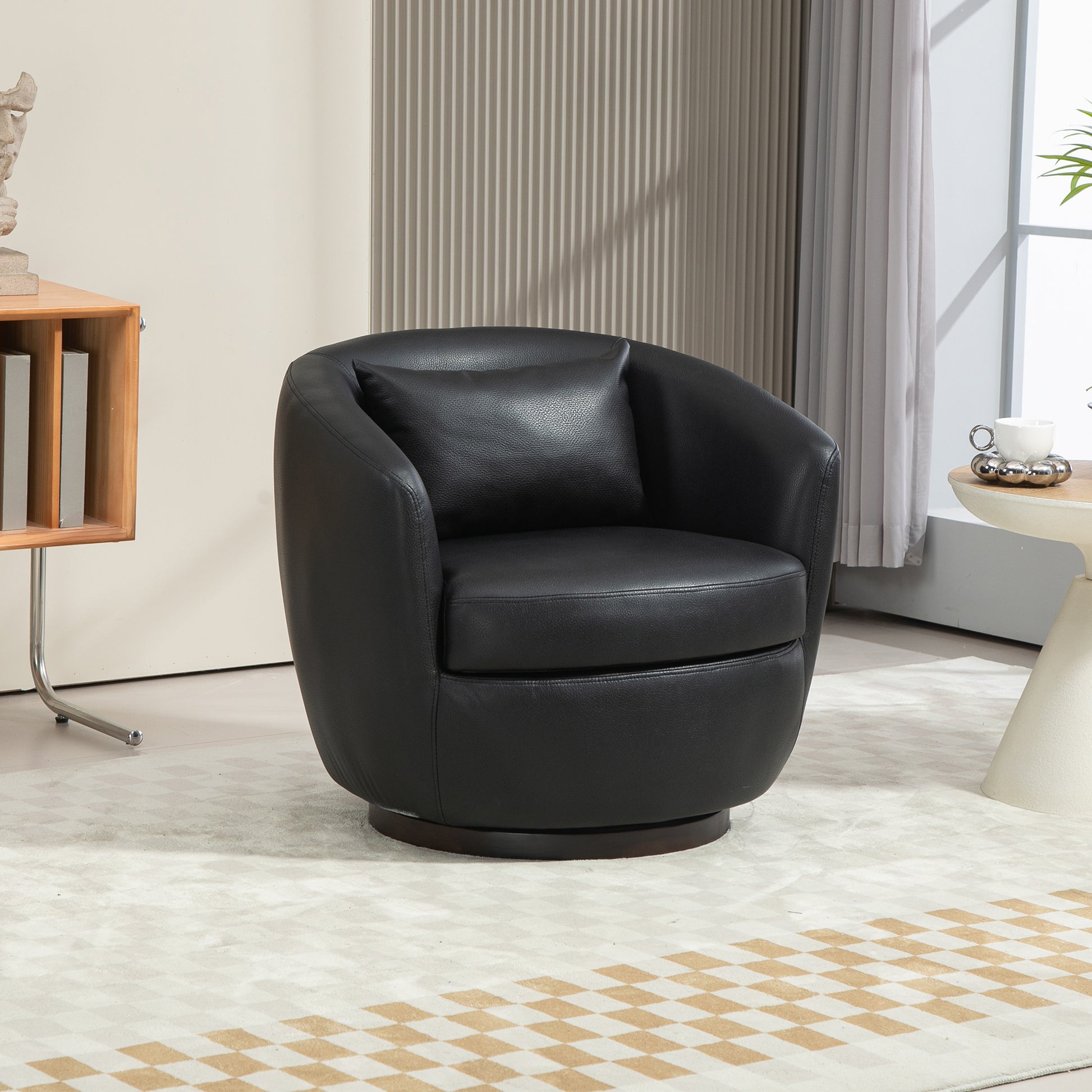 Briar Modern PU Leather Swivel Chair