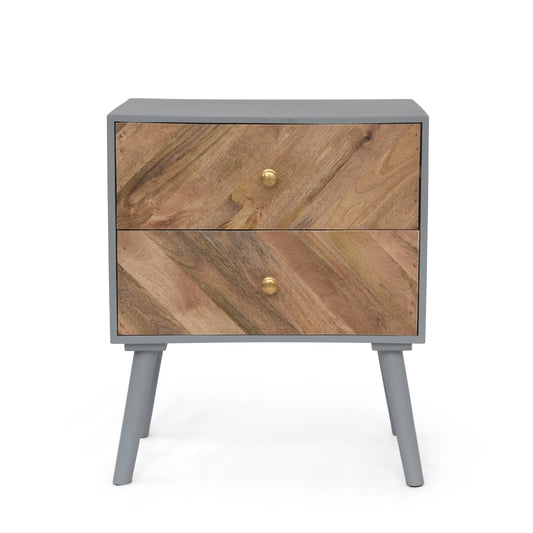 Sadie Mid-Century Modern Nightstand