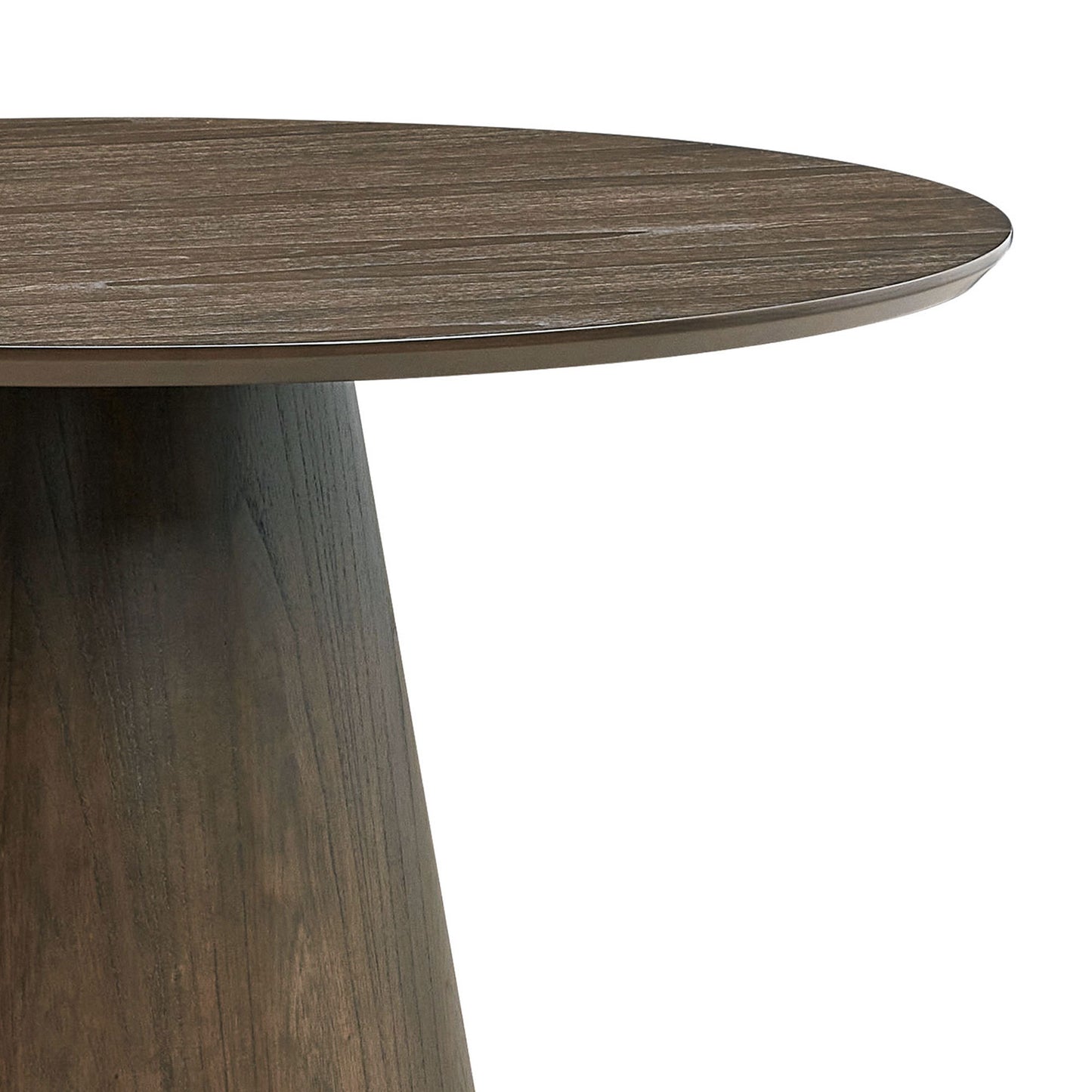 Bernadette 47.24'' Round Mid-Century Modern Dining Table, Walnut