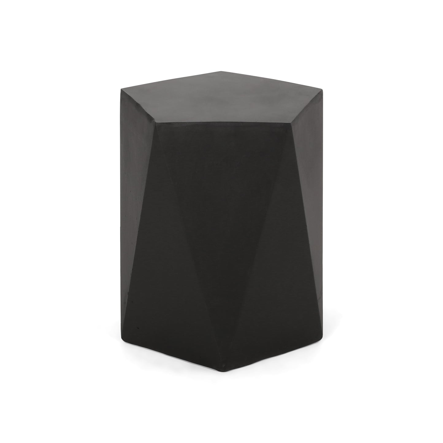 Apollo Modern Concrete Side Table, Black