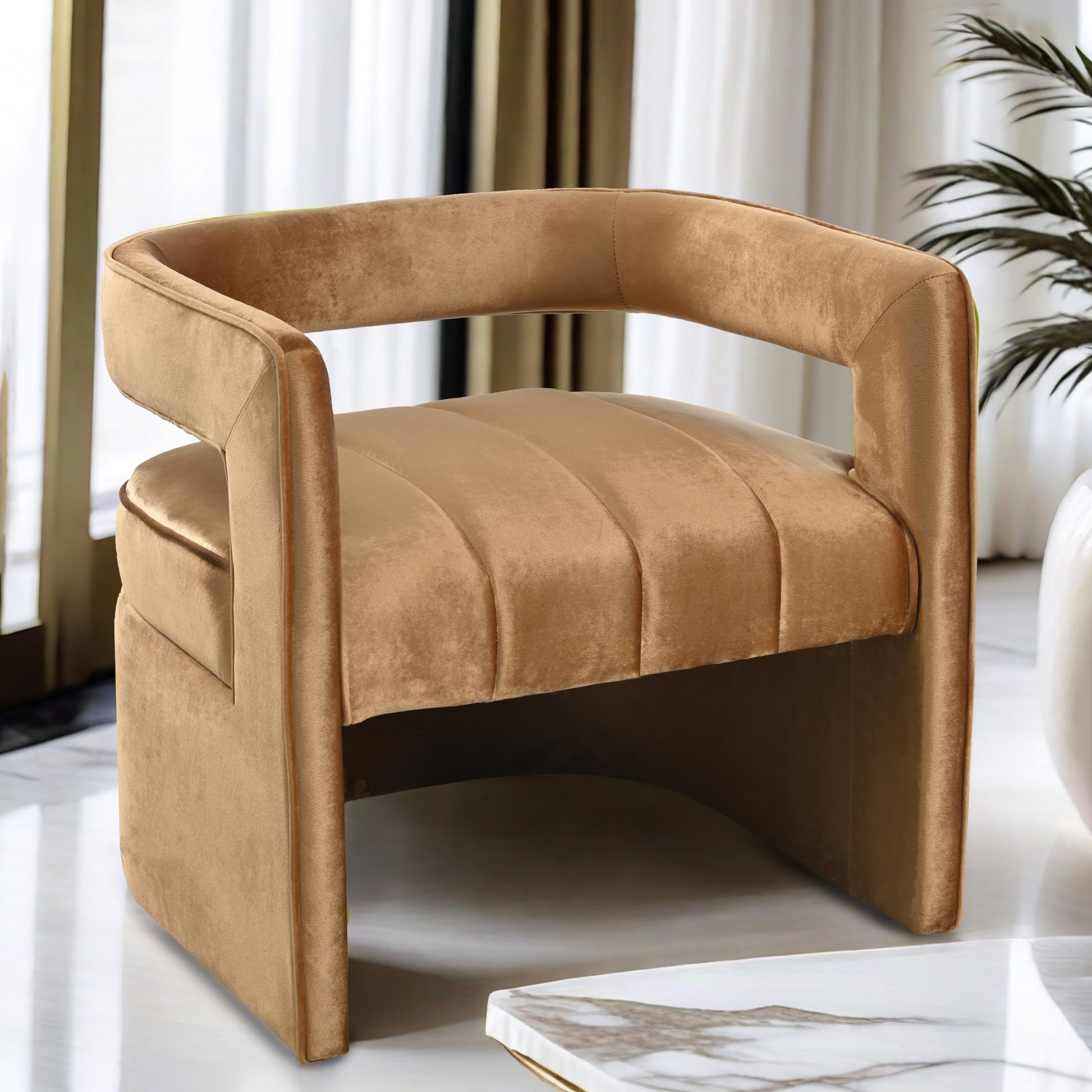 Calista Luxurious Modern Velvet Accent Chair