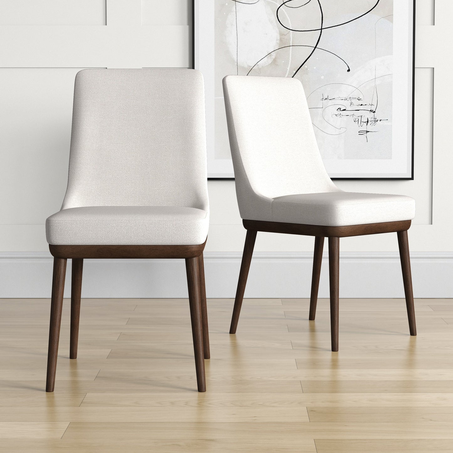 Kate Mid-Century Modern Dining Chair Set of 2