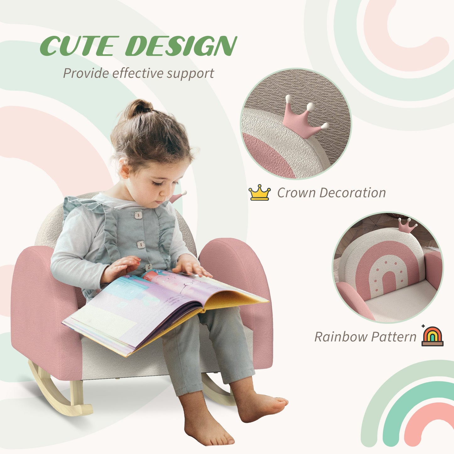 Rocking Toddler Sofa Chair