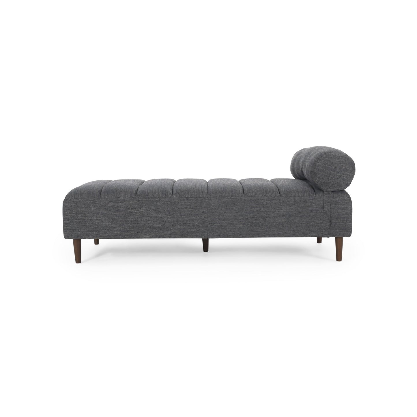 Sylvia Mid-Century Modern Chaise Lounge, Gray