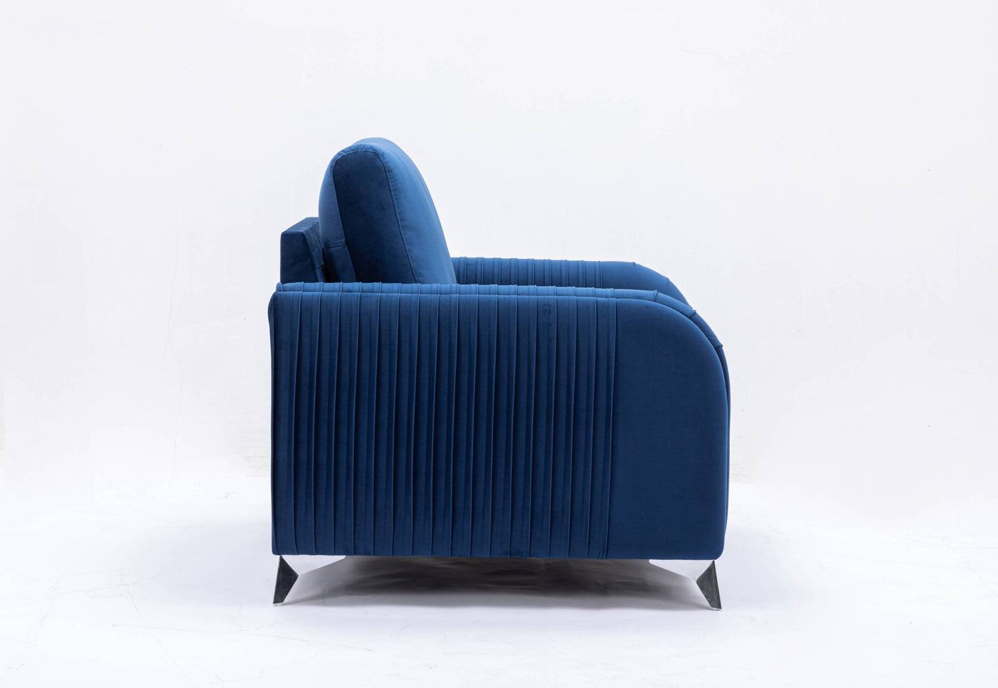 Wenona Blue Velvet Living Room Collection