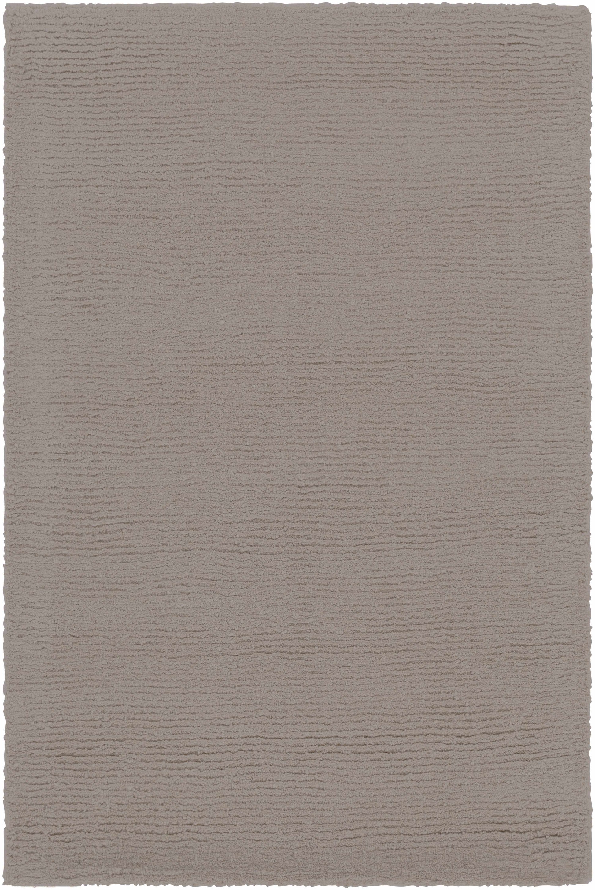 Brockton Solid Wool Gray Area Rug