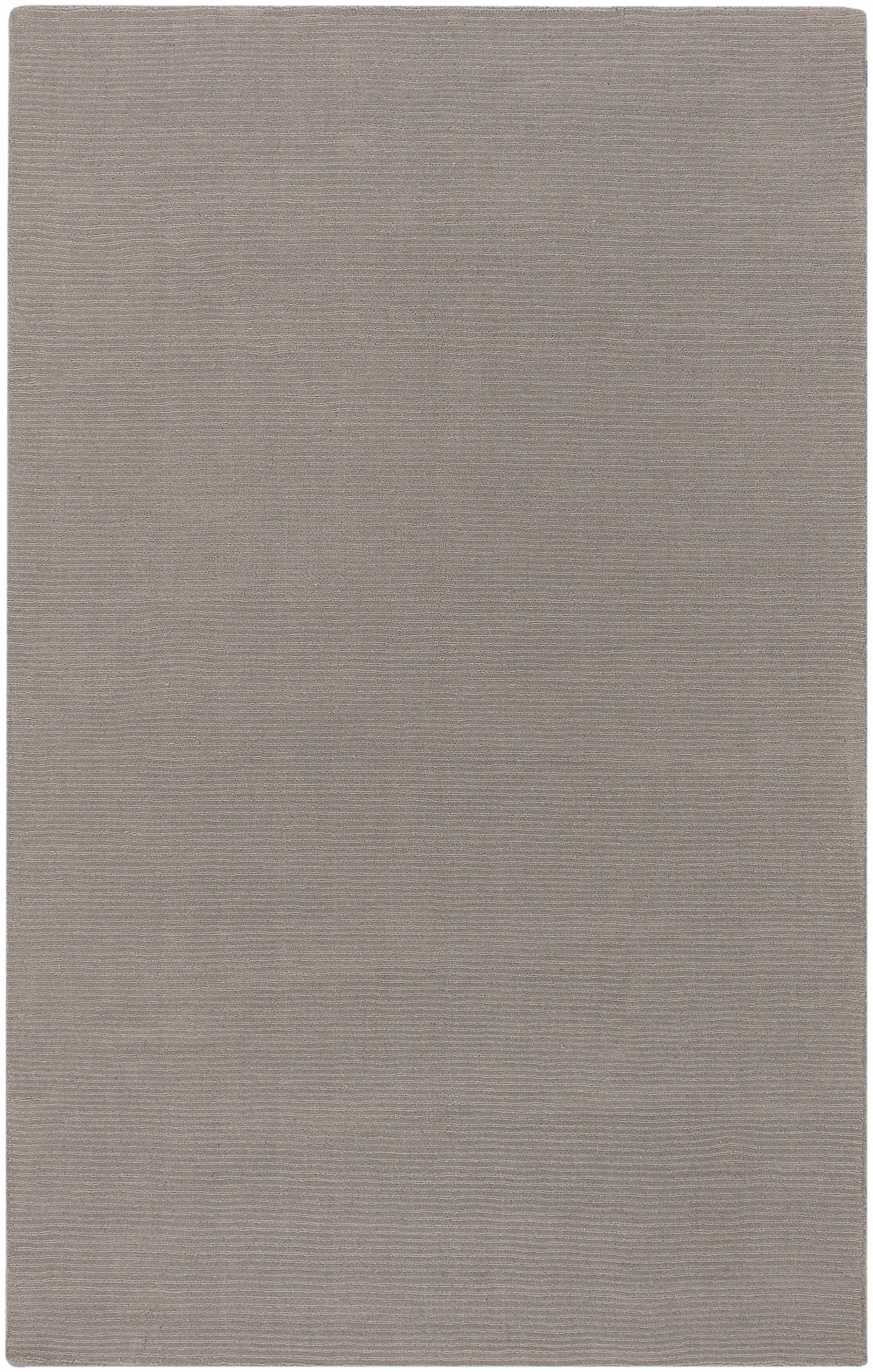 Brockton Solid Wool Gray Area Rug