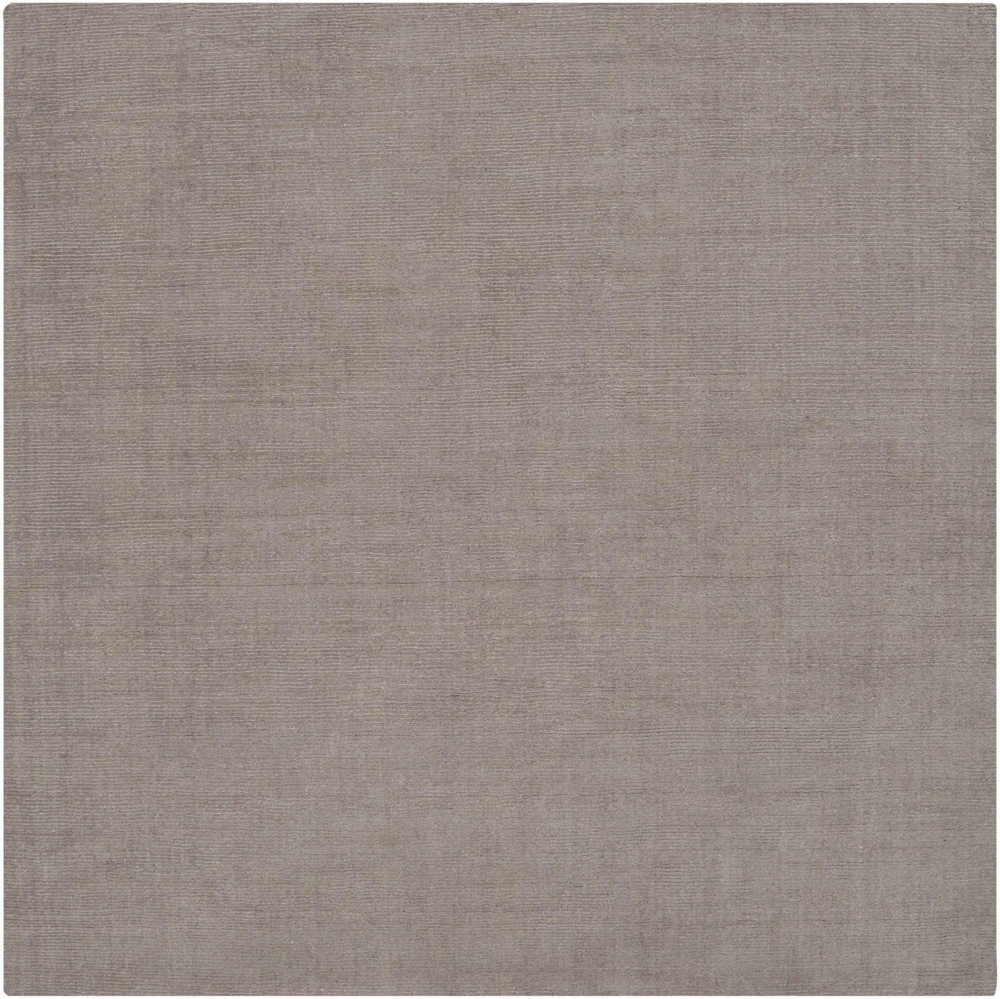 Brockton Solid Wool Gray Area Rug