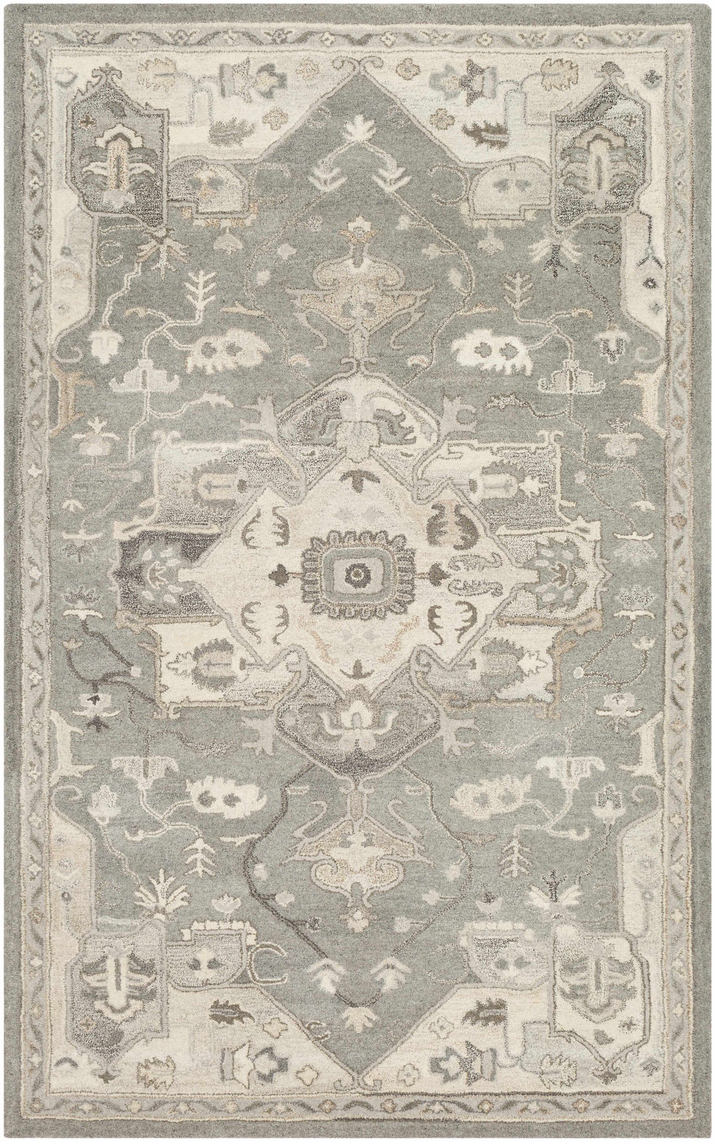 Broomfield 1196 Hand Tufted Taupe Wool Rug