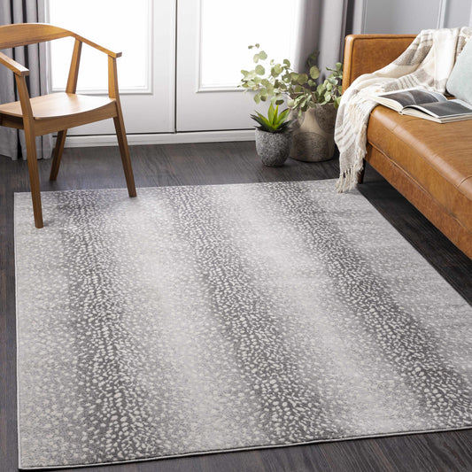 Pointblank Black&Gray Antelope Print Rug