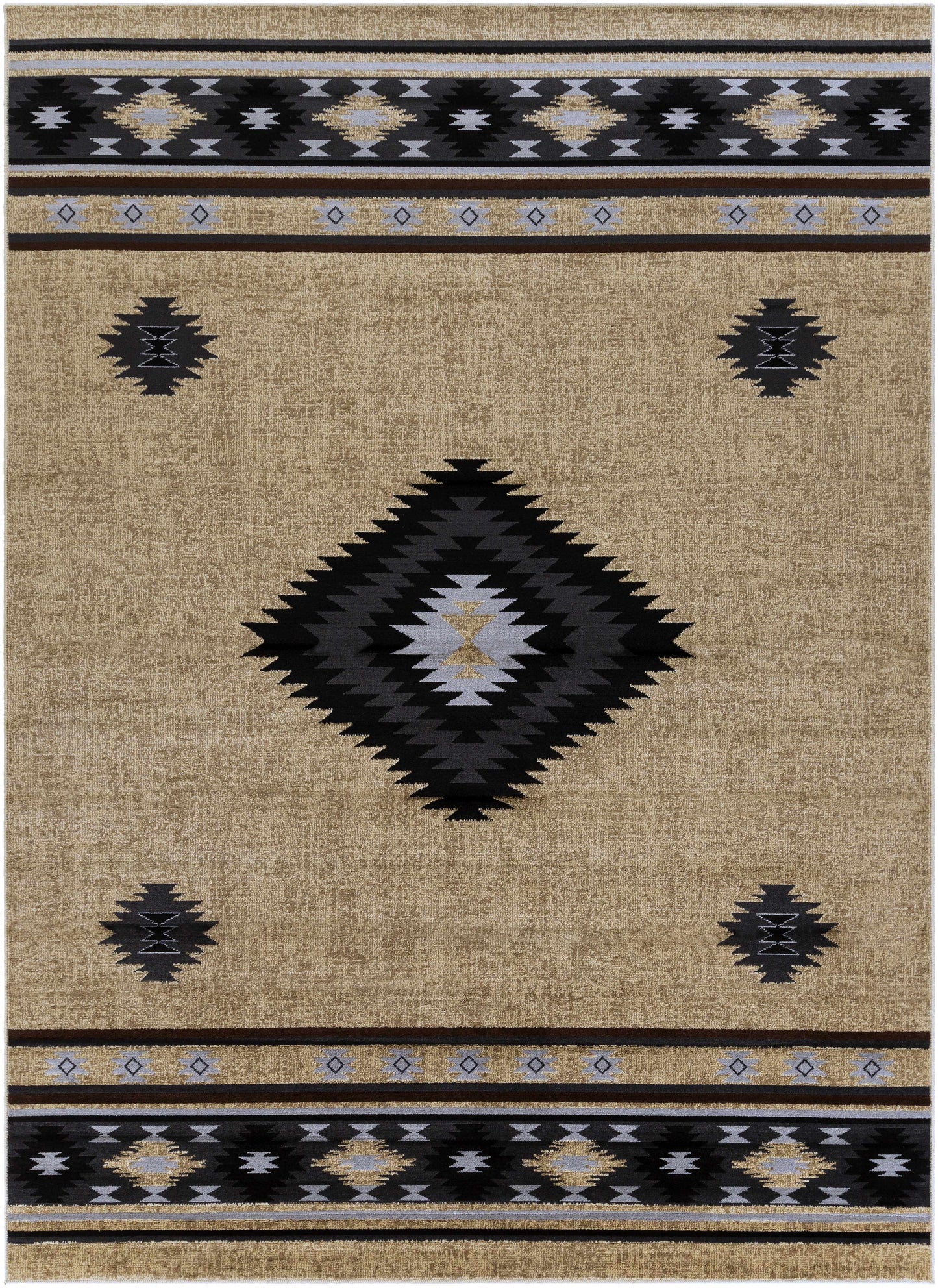 Buckhaven Brown Aztec Carpet