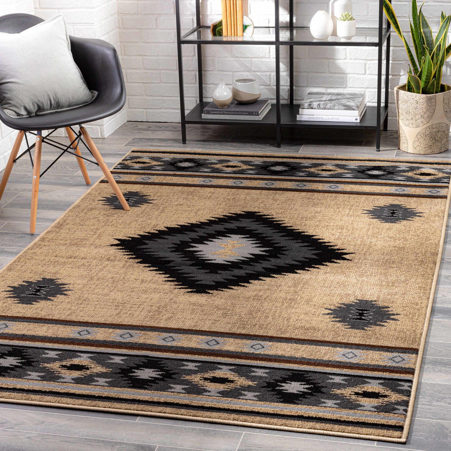 Buckhaven Brown Aztec Carpet