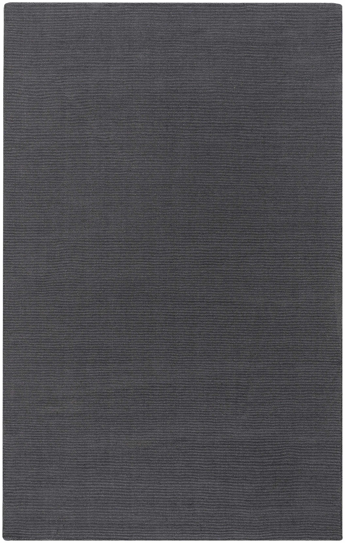 Brockton Solid Wool Charcoal Area Rug