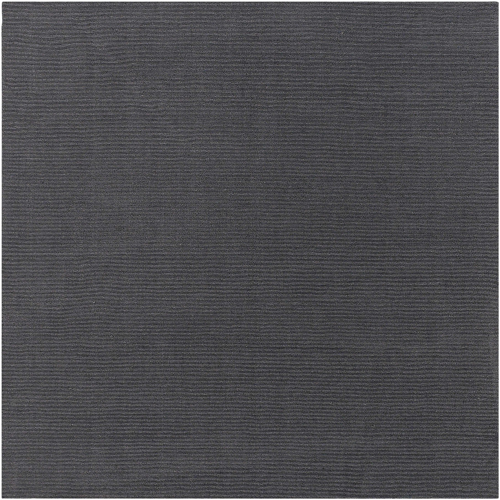 Brockton Solid Wool Charcoal Area Rug