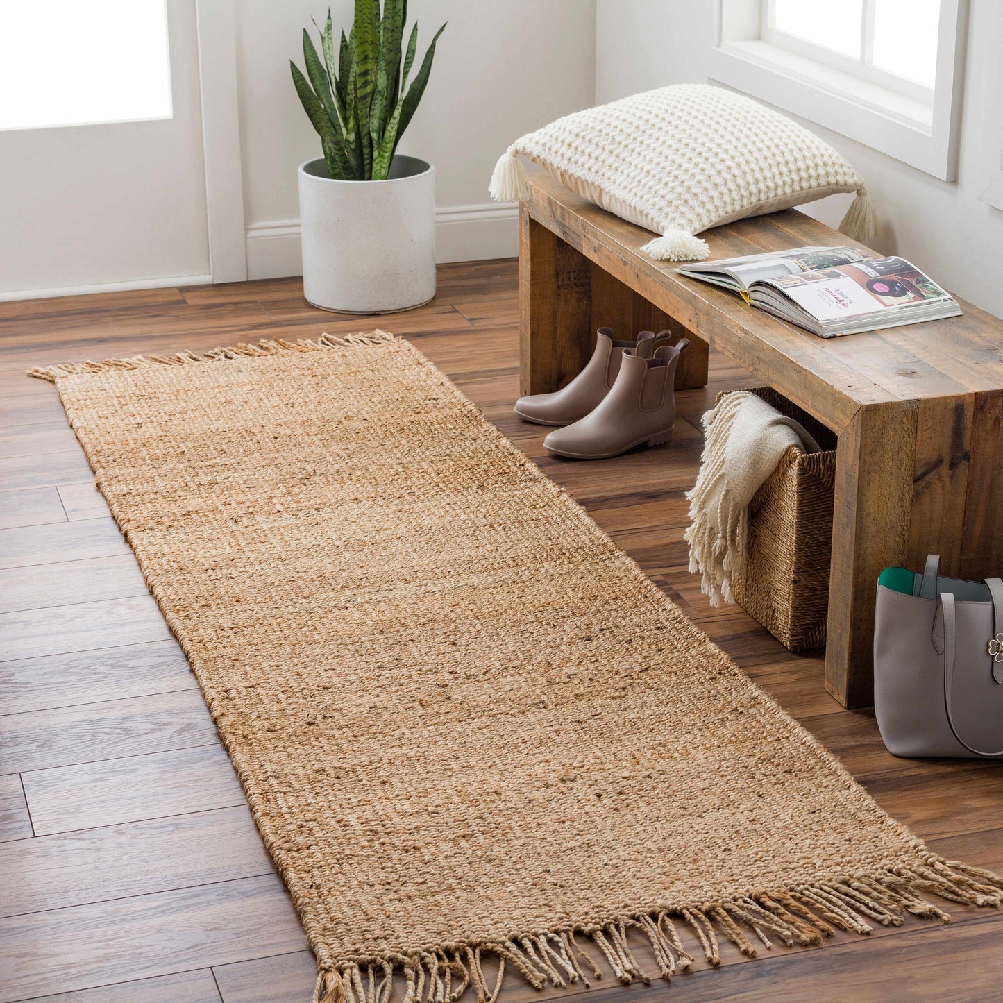 Oaks Perfect Flatweave Jute Rug