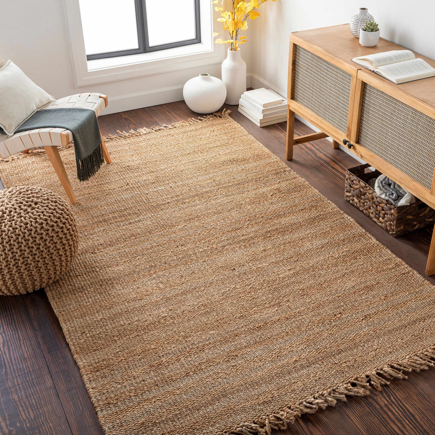 Oaks Perfect Flatweave Jute Rug