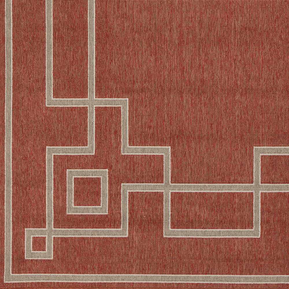 Harborgreek Brick Red Outdoor Rug