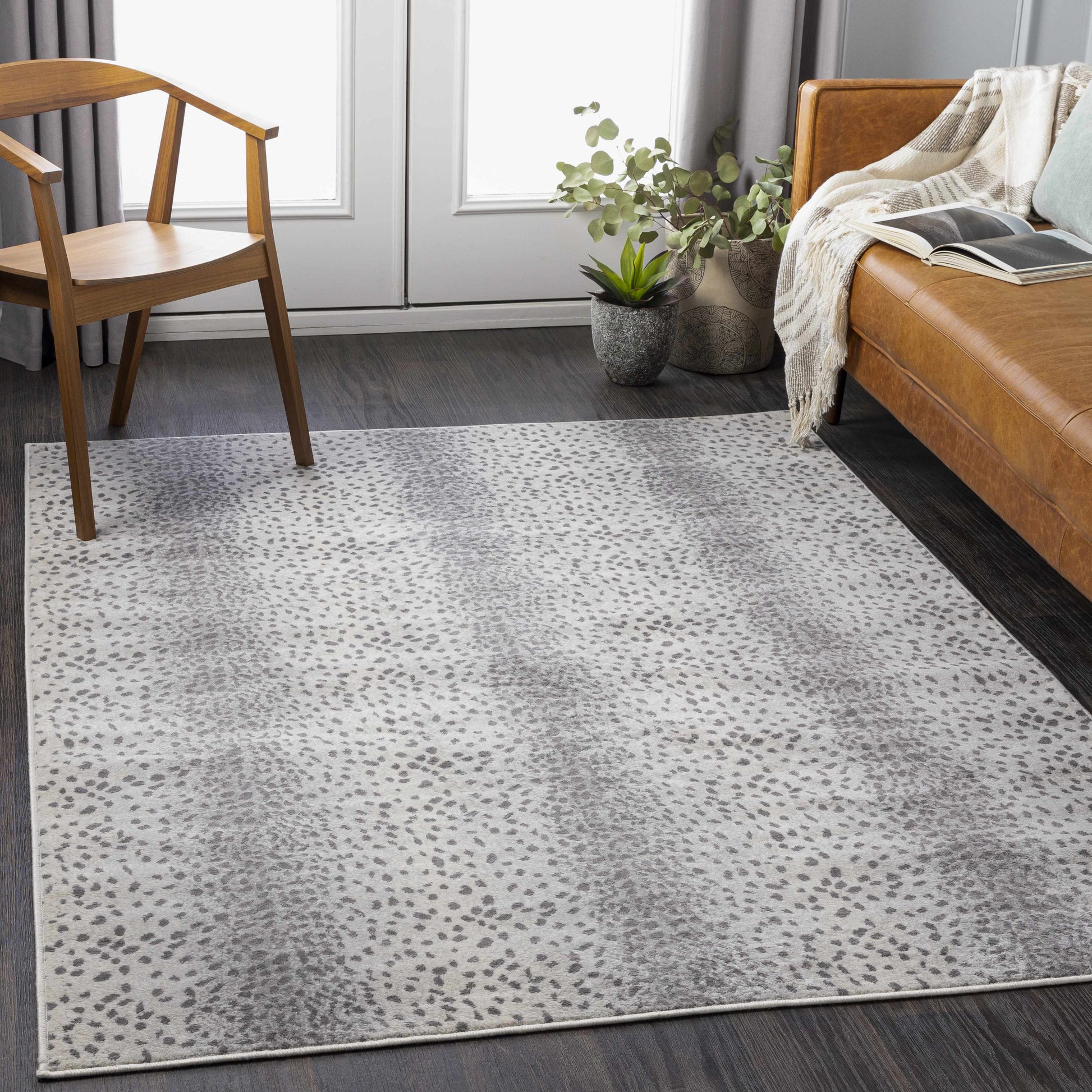 Pointblank Gray Antelope Print Rug