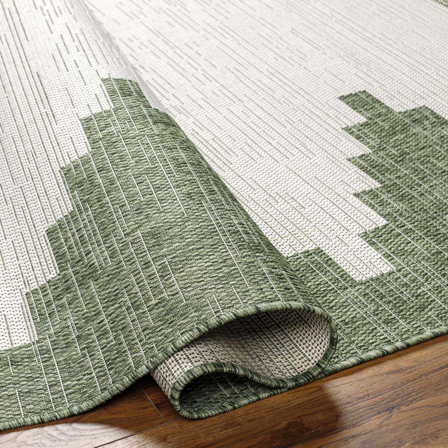 Djugun Green Outdoor Rug