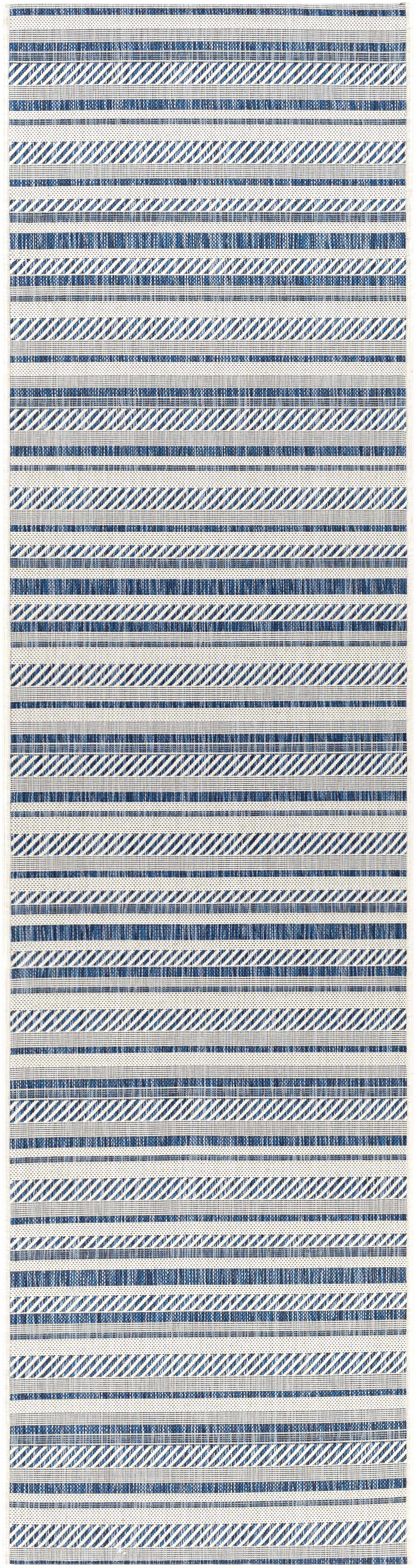 Olin White&Blue Performance Rug