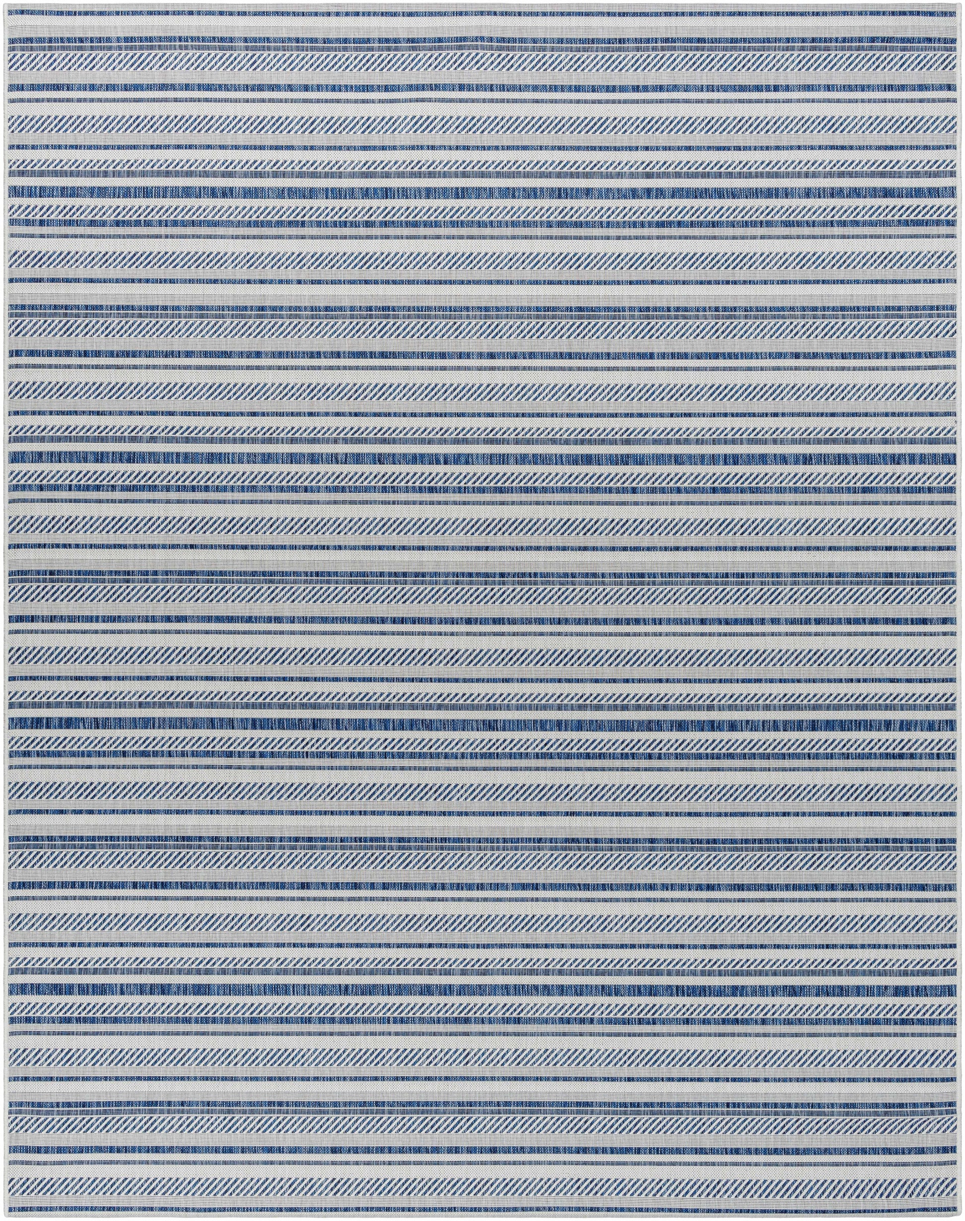 Olin White&Blue Performance Rug