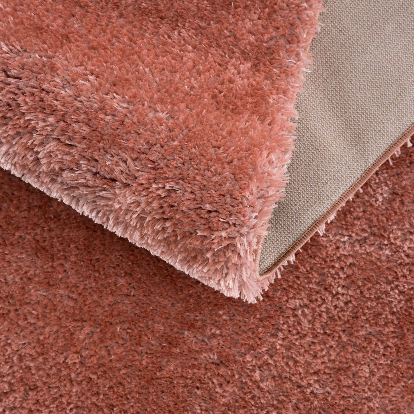 Heavenly Solid Pink Plush Rug - Clearance