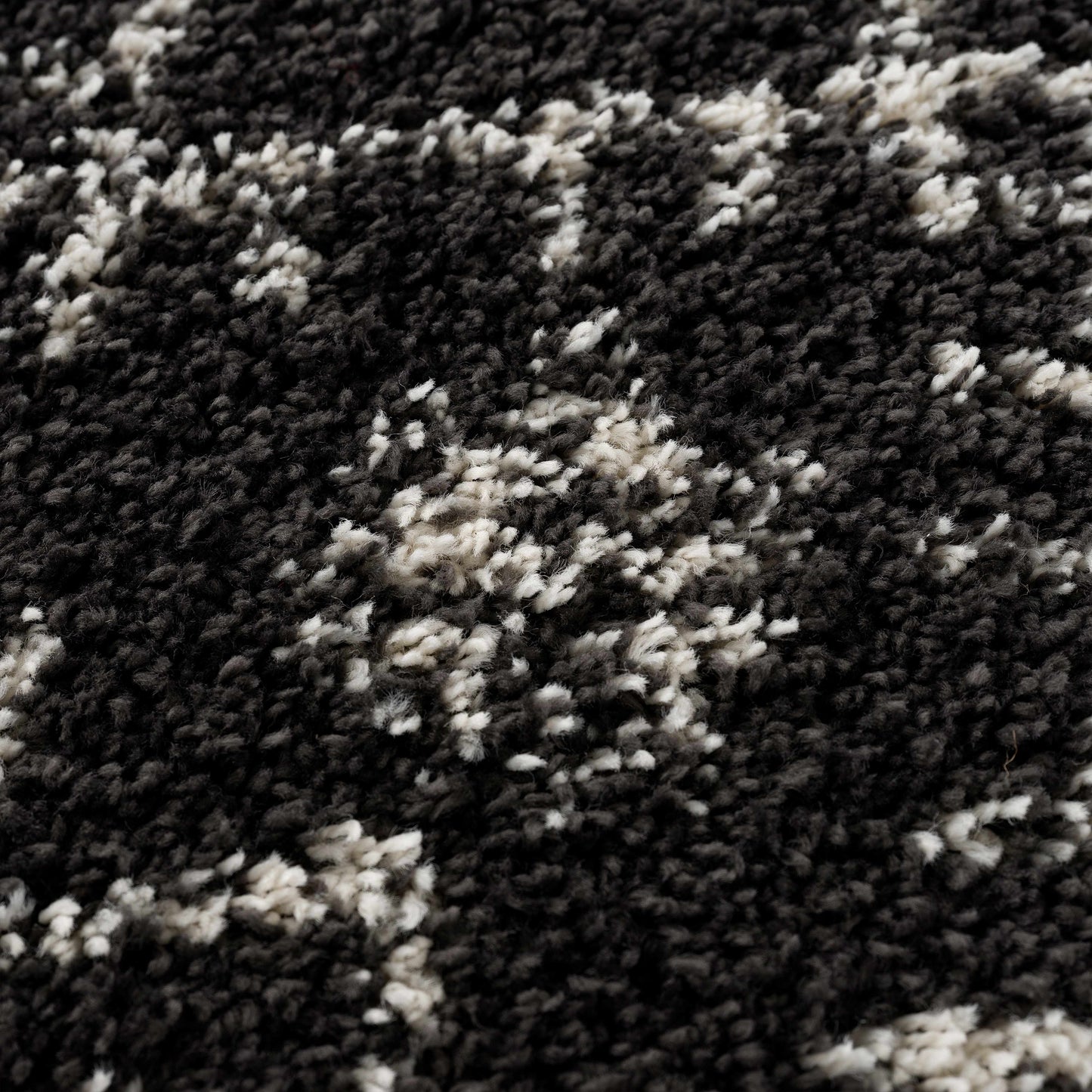 Black Godalming Shag Rug - Clearance