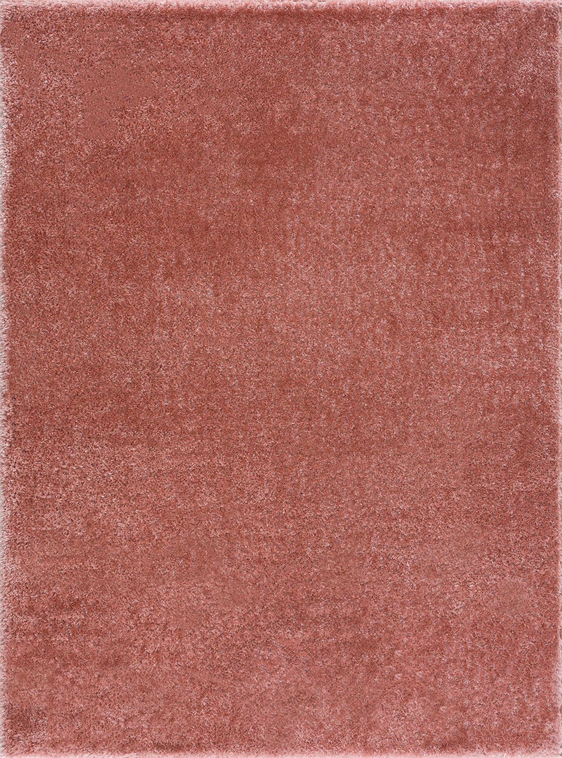 Heavenly Solid Pink Plush Rug - Clearance