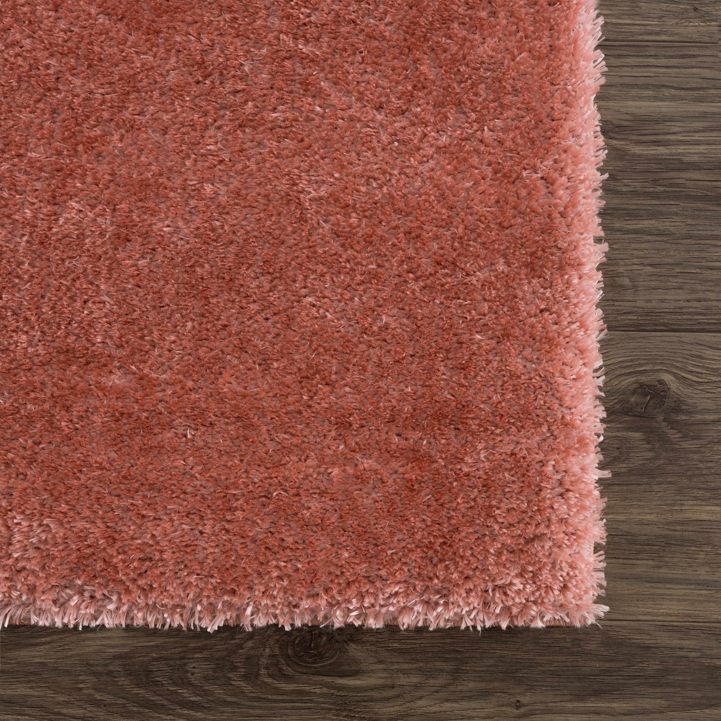 Heavenly Solid Pink Plush Rug - Clearance